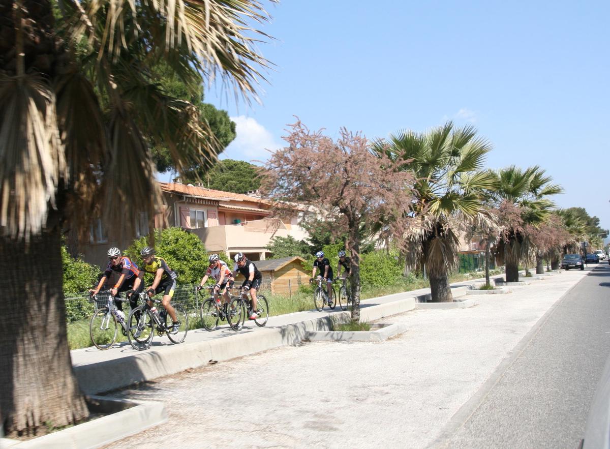 Piste cyclable Hyères, var
