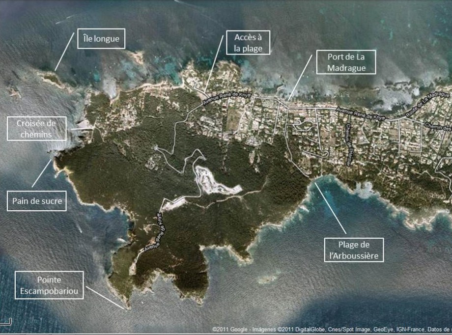 La presqu'ìle de Giens dans le Var.